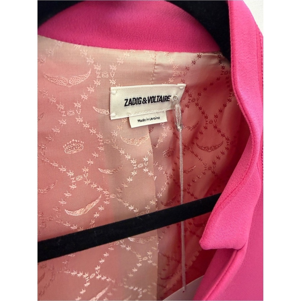 NWT Zadig & Voltaire Volly Satin Jacket | Size 36 - Picture 4 of 14
